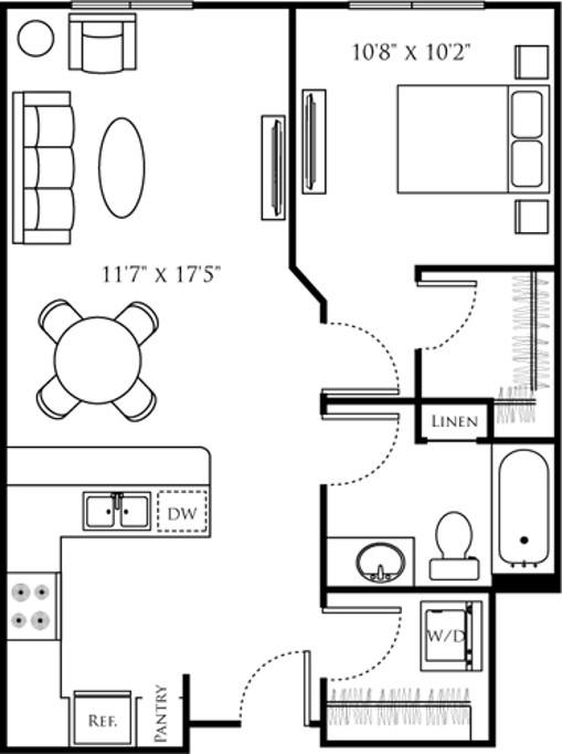 Floor plan layout diagram for A8 Premium